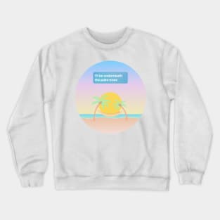 Palm Trees Surfaces Crewneck Sweatshirt